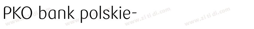 PKO bank polskie字体转换